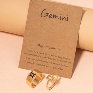 Brand New Gemini ♊️ 2PCS Rings
